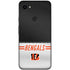 NFL Cincinnati Bengals White Striped Google Pixel 3a XL Skin
